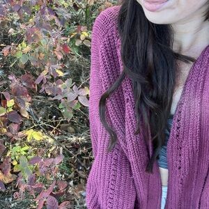 Free people chunky knit sweater, size large.